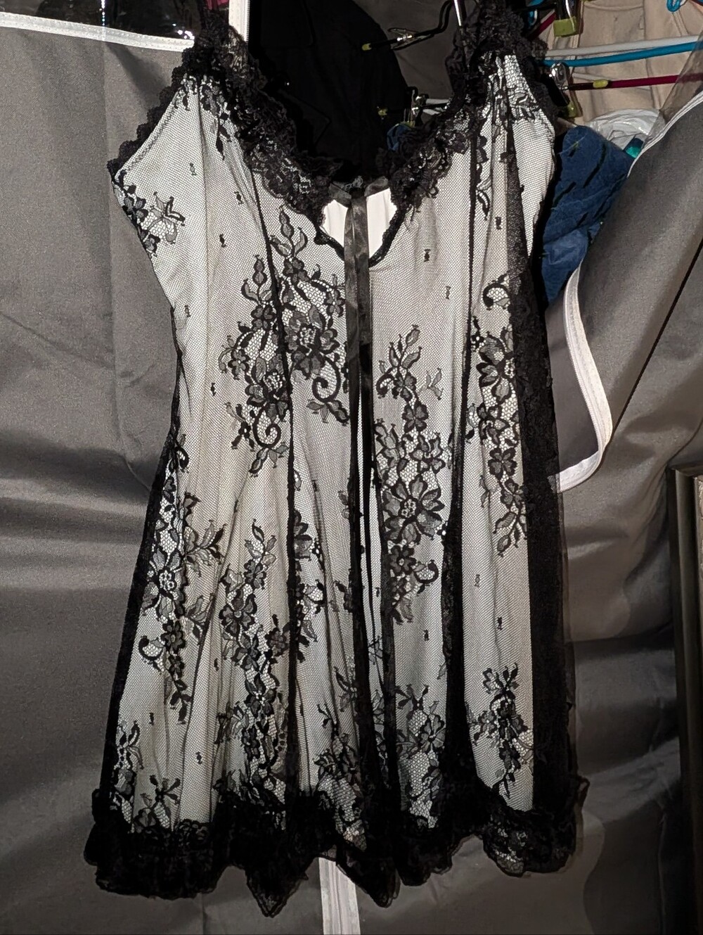Black Lace Nightdress -